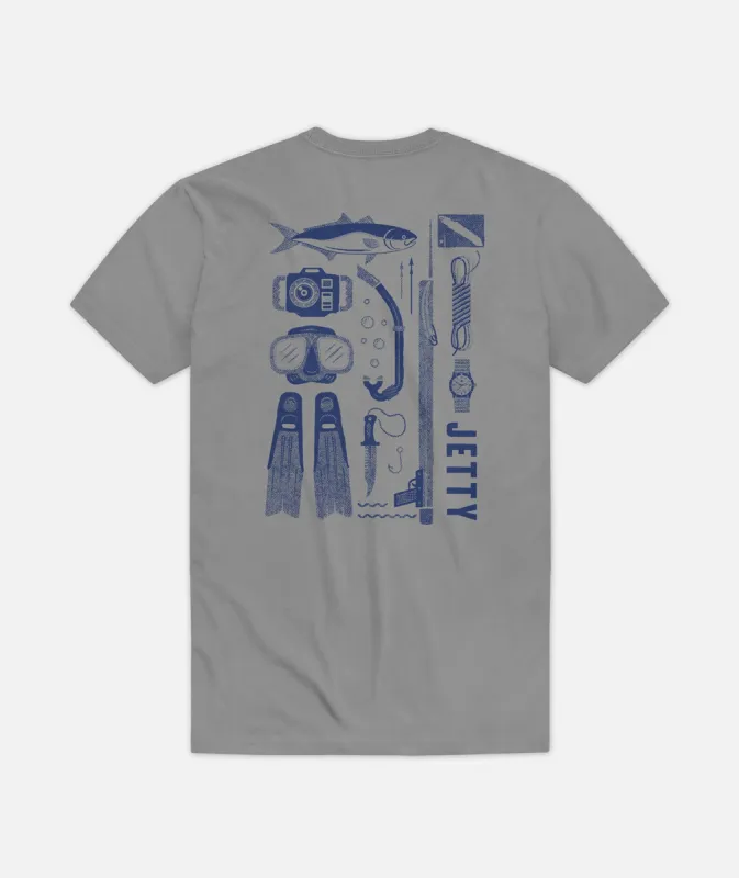 Divekit Tee - Grey sold by JETTY