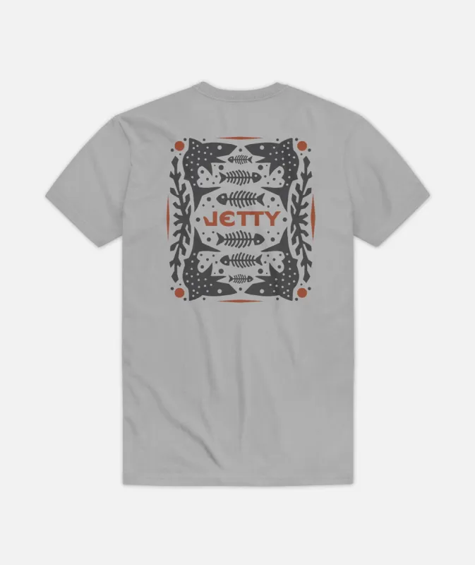 Grom Chaser Tee - Light Grey sold by JETTY
