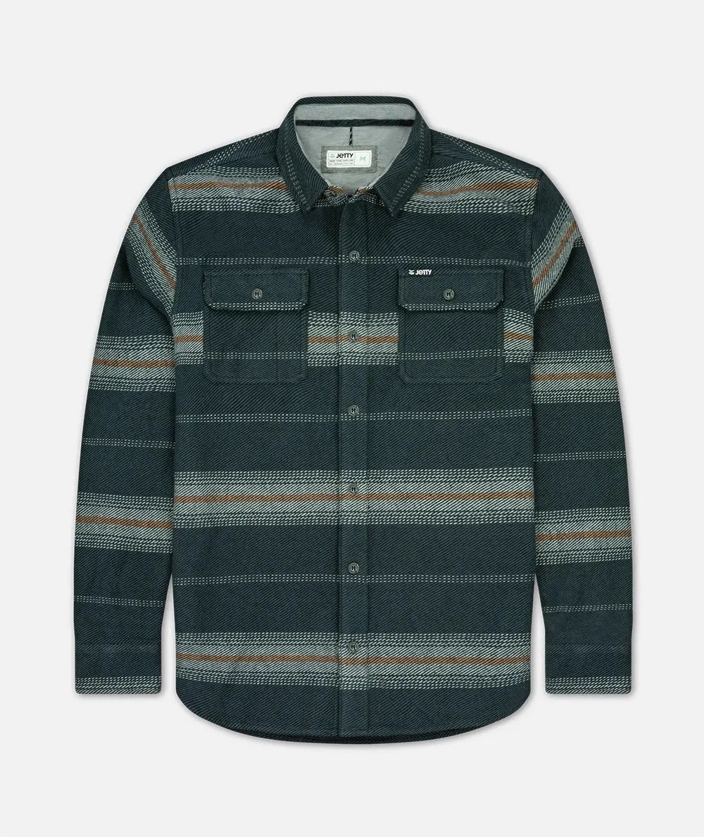 Horizon Flannel - Indigo sold by JETTY