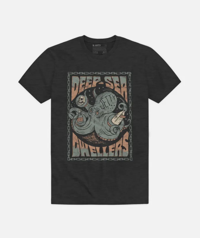 Grom Kraken Tee - Charcoal sold by JETTY