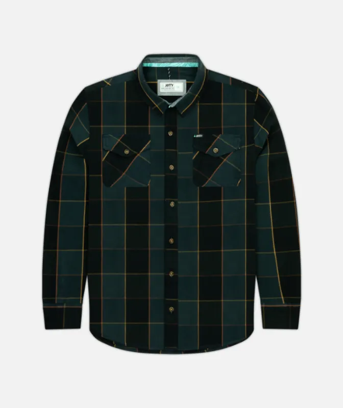 F22 Grom Ripple Flannel - Charcoal sold by JETTY
