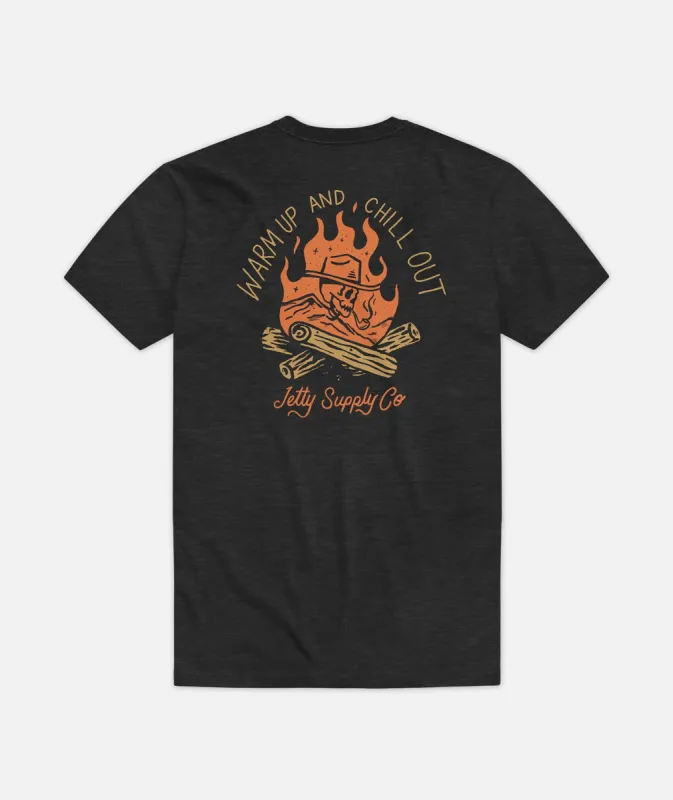 Warm Up Tee - Charcoal sold by JETTY