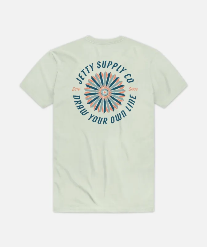 Pinwheel Tee - Lime sold by JETTY