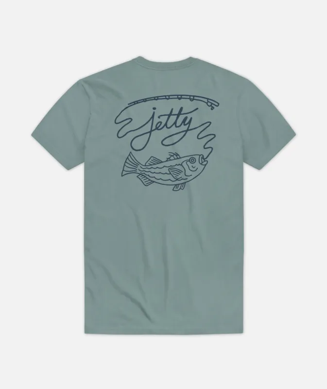 Striper Tee - Teal made by JETTY