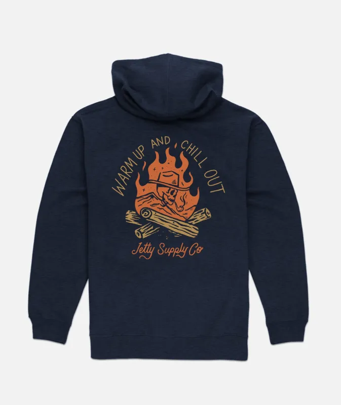 Warm Up Hoodie - Navy sold by JETTY