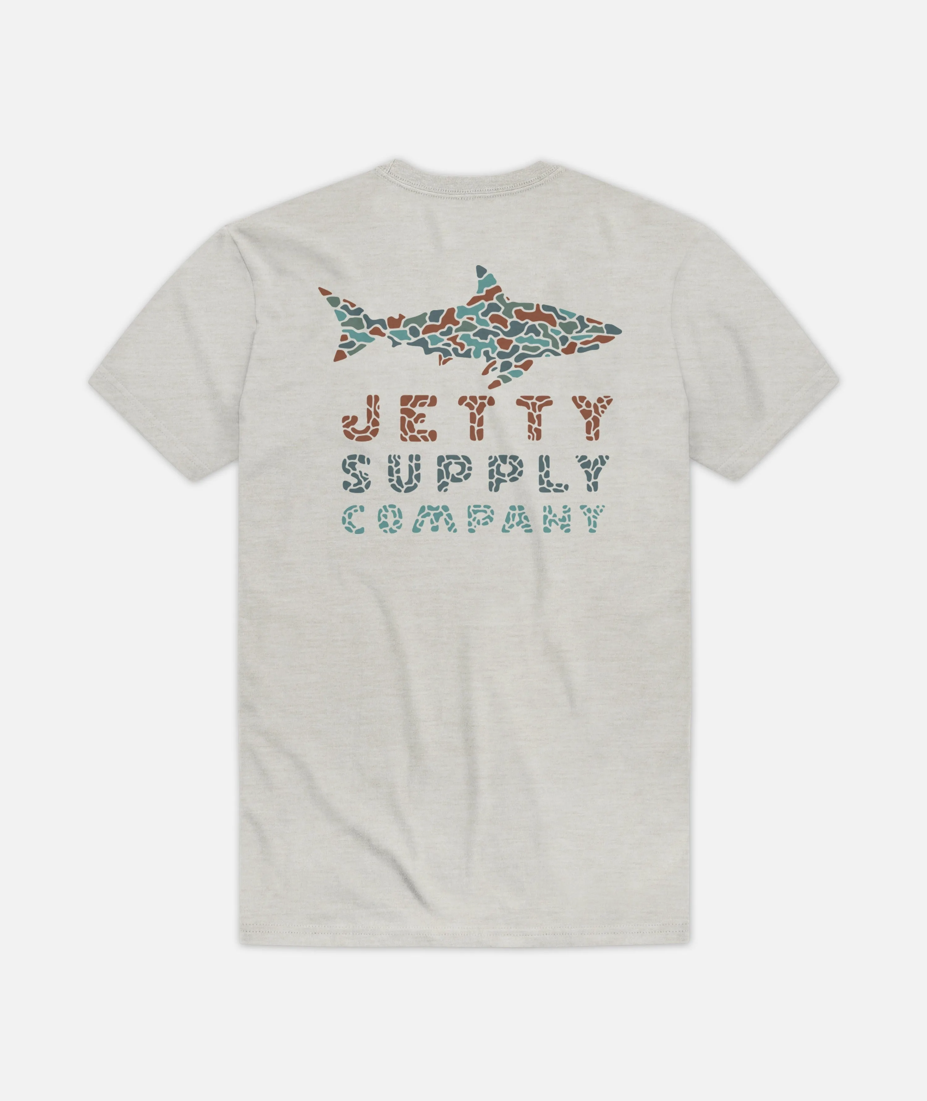 Crackle Tee - Heather Grey sold by JETTY