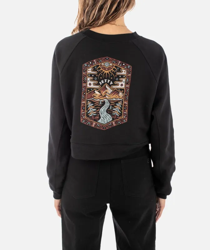 Palisade Crewneck - Black sold by JETTY