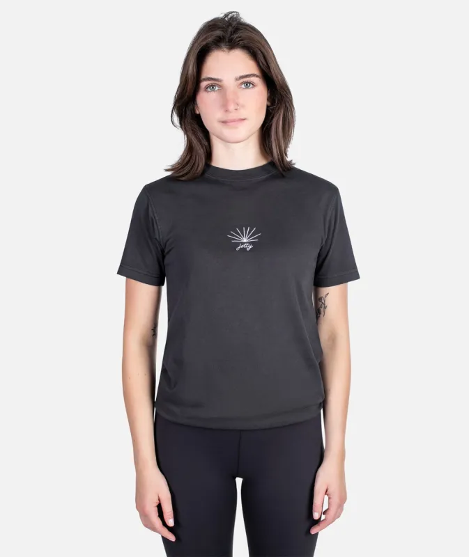 Glimmer Oversized Tee - Charcoal sold by JETTY