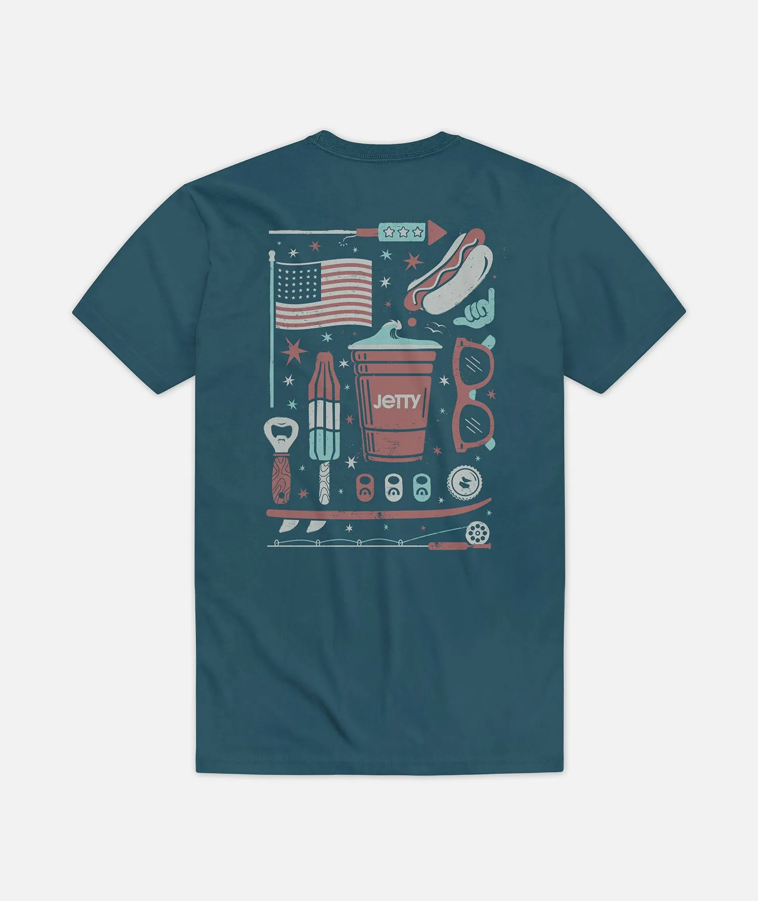 Bottlerocket Tee - Teal sold by JETTY
