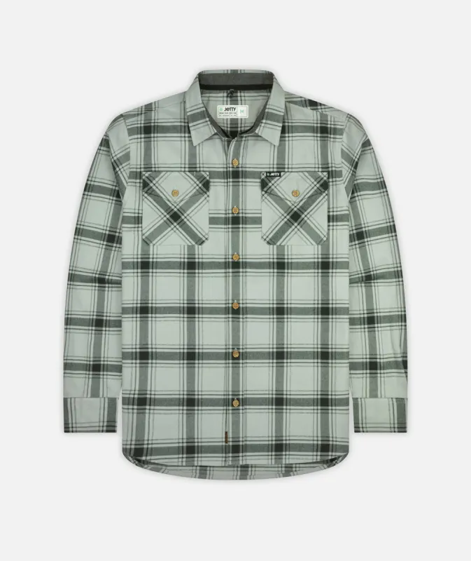 Breaker Flannel - Grey sold by JETTY