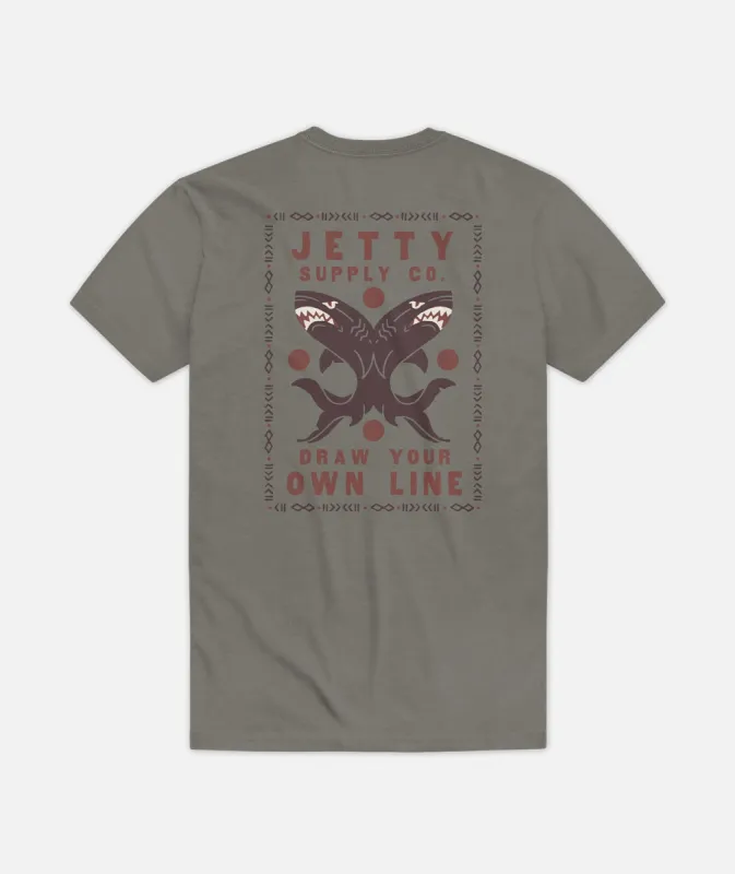 Thrash Tee - Grey sold by JETTY