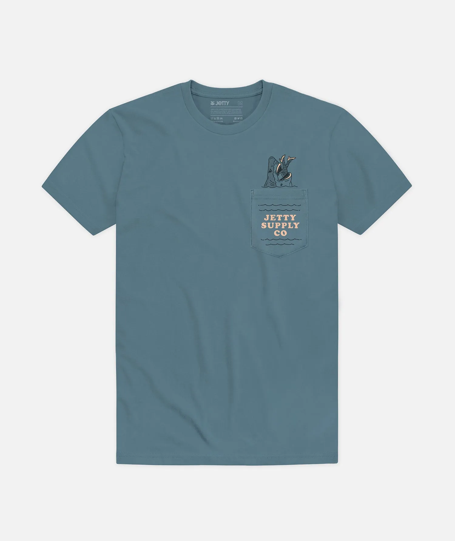 Hatch Pocket Tee - Light Blue sold by JETTY
