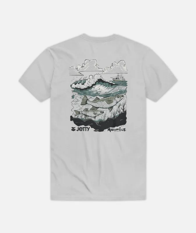 JRF Jetty x Macomber Tee - Silver sold by JETTY