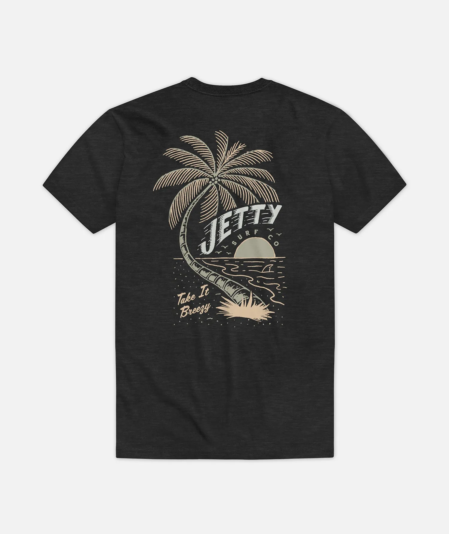 Windswept Tee - Charcoal sold by JETTY