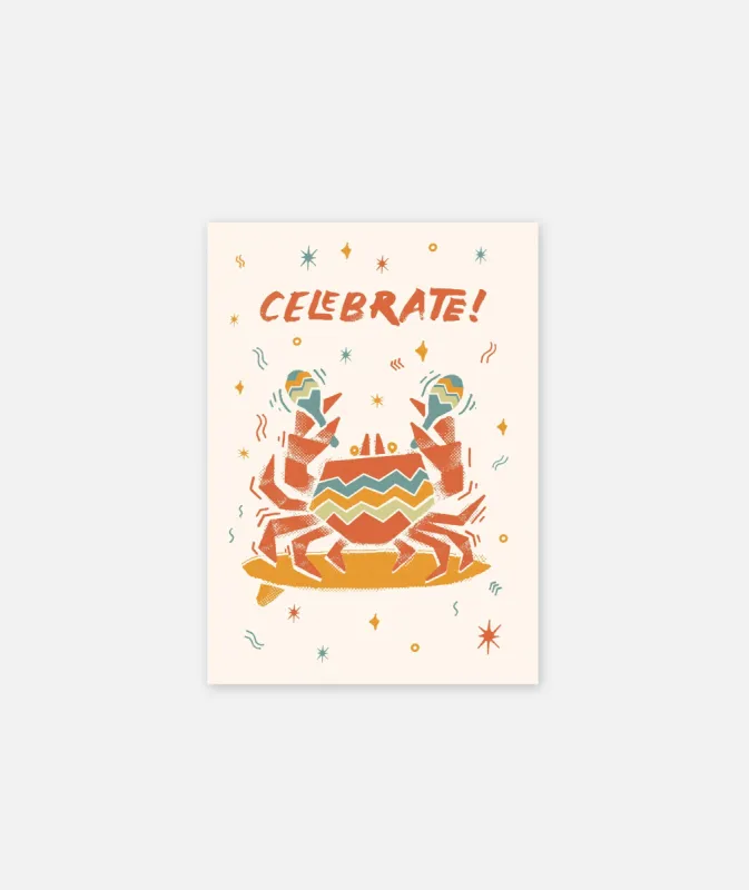 Maraca Celebration Card - Cream sold by JETTY