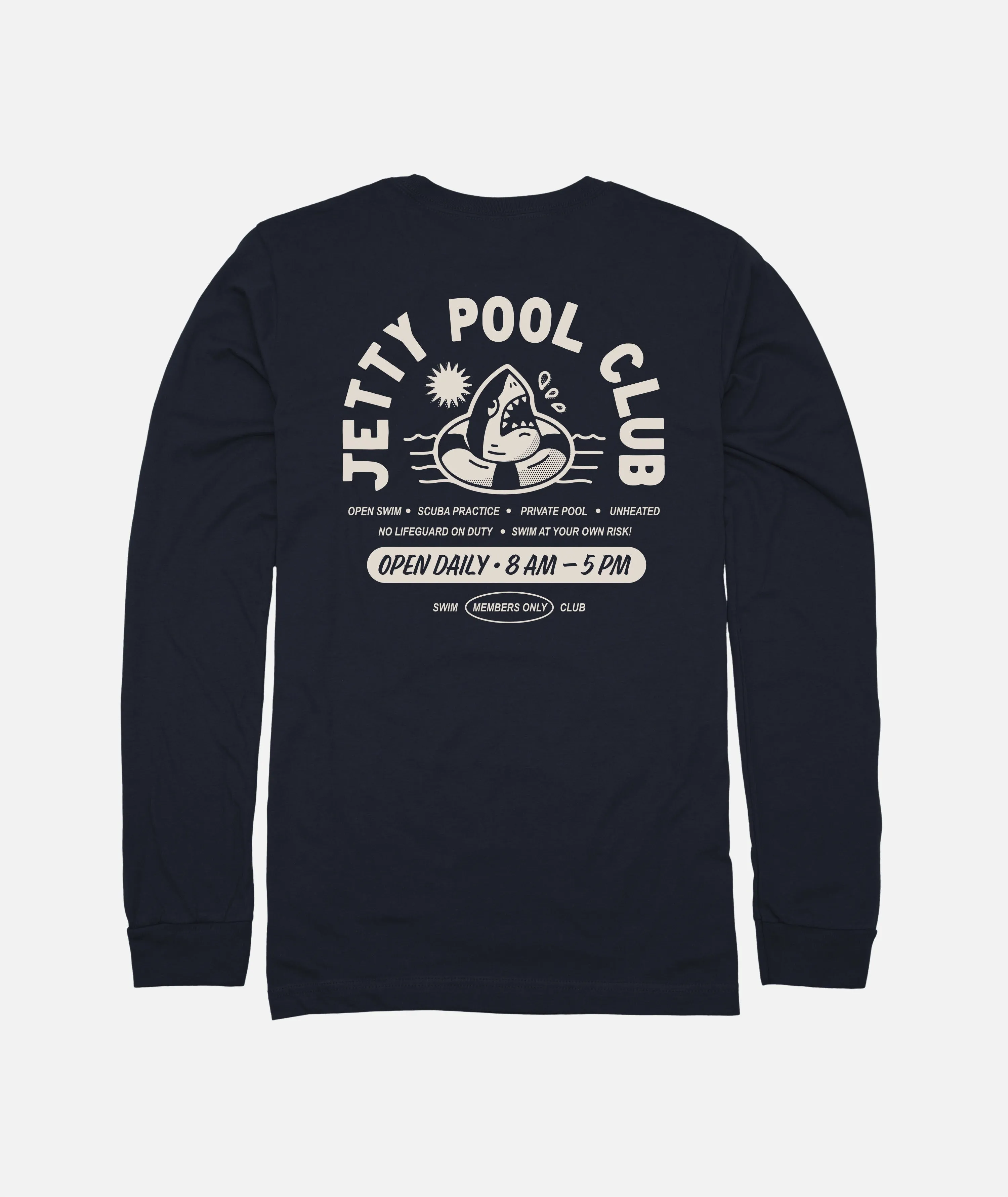 Pool Club Long Sleeve - Navy sold by JETTY