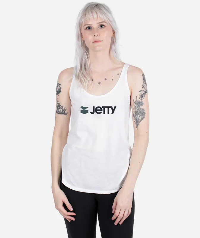Otis Logotype Tank - White sold by JETTY