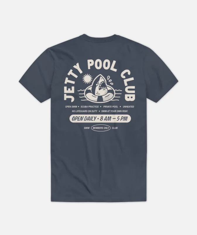 Pool Club Tee - Navy sold by JETTY
