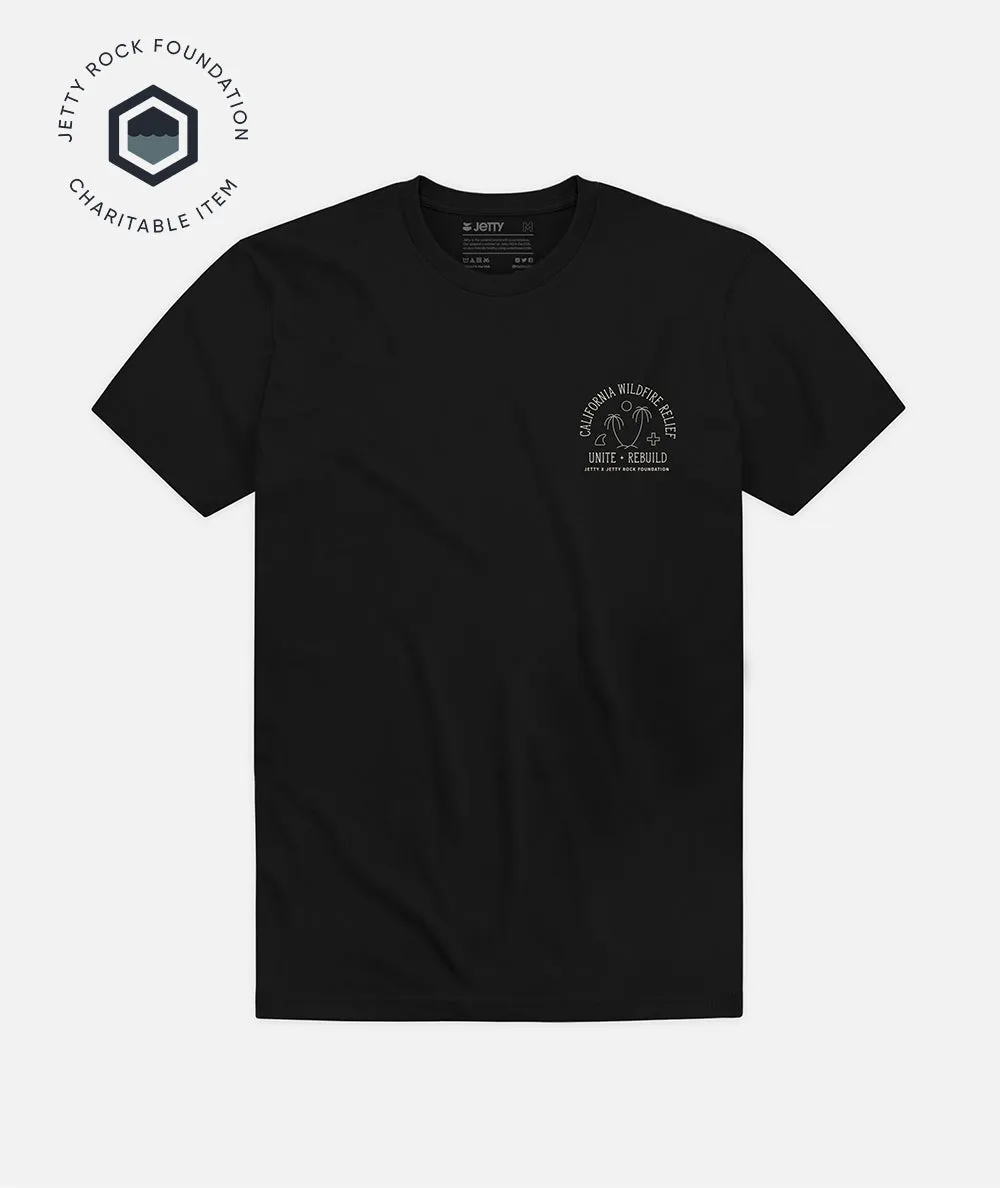 JRF California Wildfire Relief Tee - Black sold by JETTY product image thumbnail 2