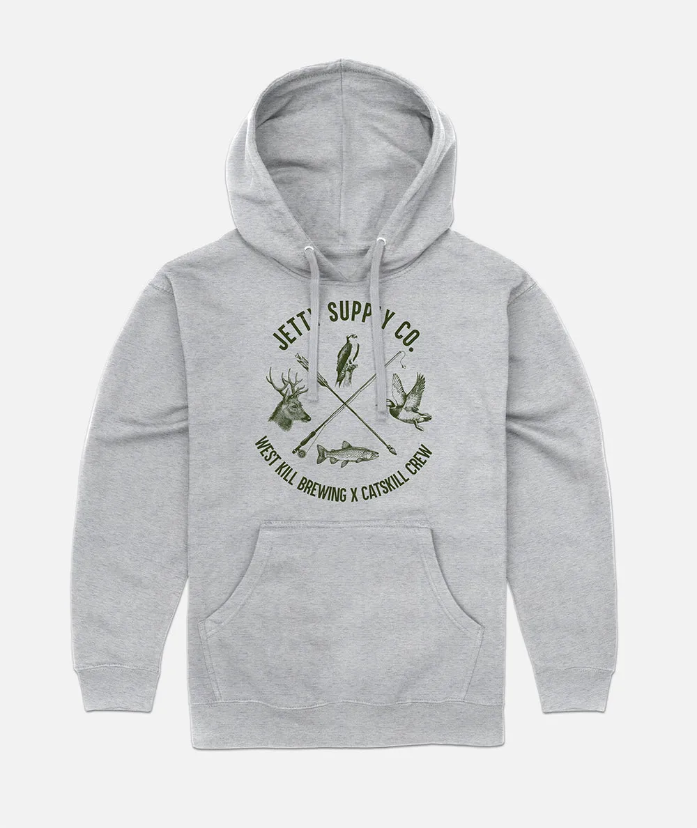 Jetty Catskills Crew Hoodie - Heather Grey sold by JETTY