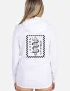 Wave Snake Hooded UV Long Sleeve - White sold by JETTY