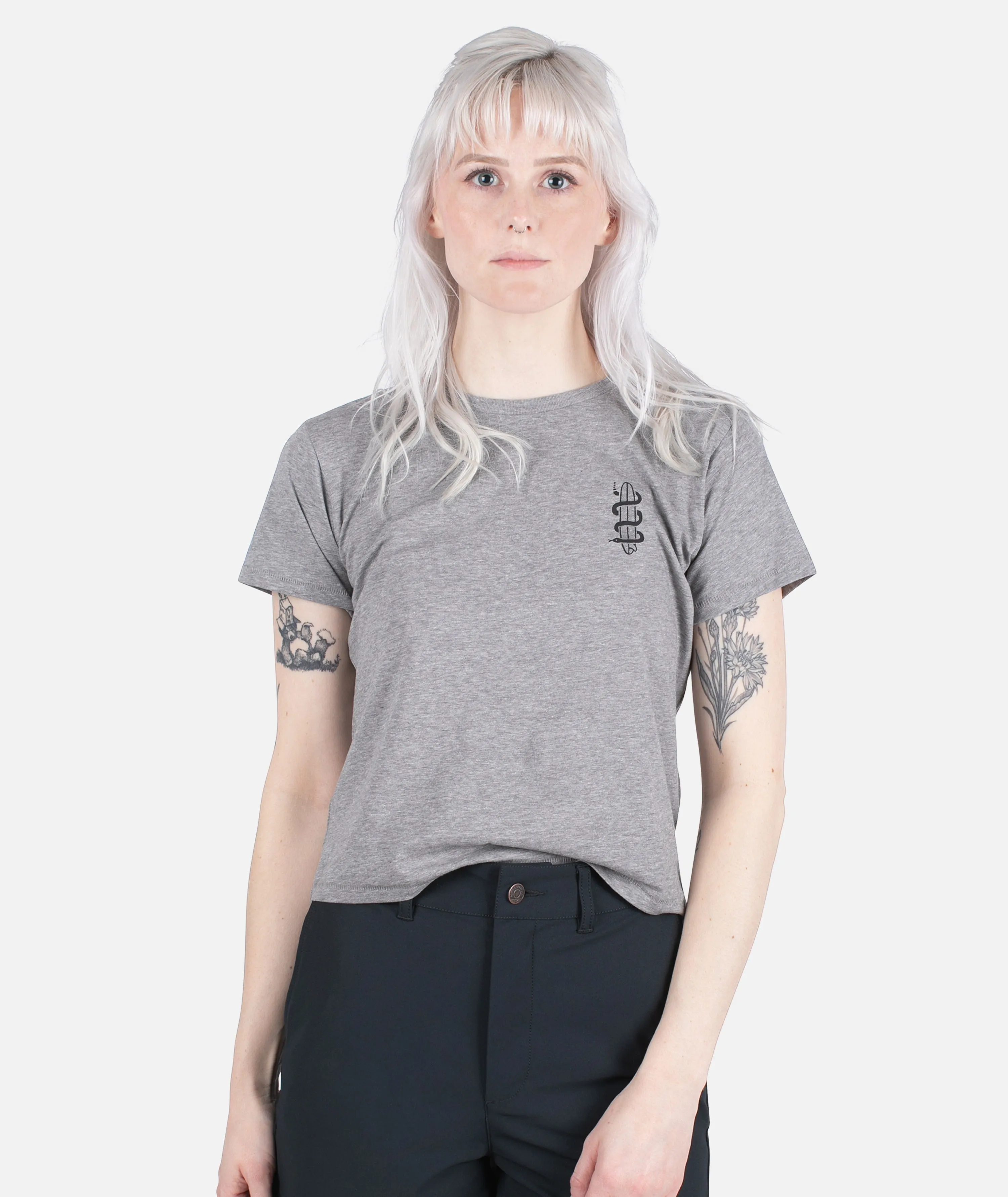 Wave Snake Tee - Grey sold by JETTY product image thumbnail 2