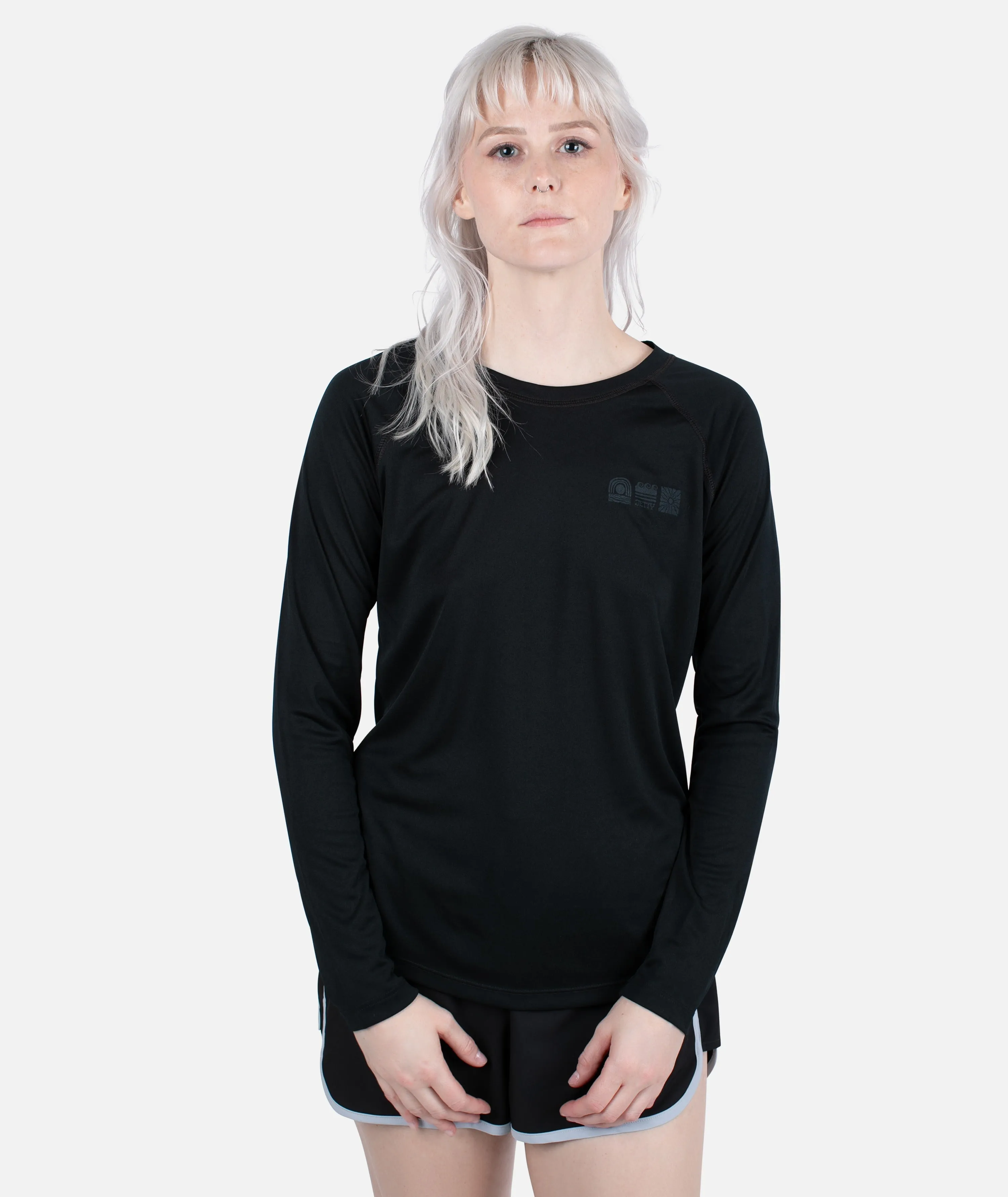 Terrains UV Long Sleeve - Black sold by JETTY