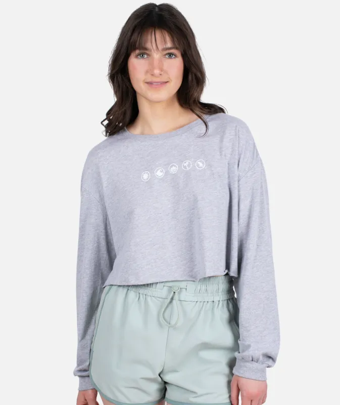 Moments Long Sleeve - Athletic Heather sold by JETTY