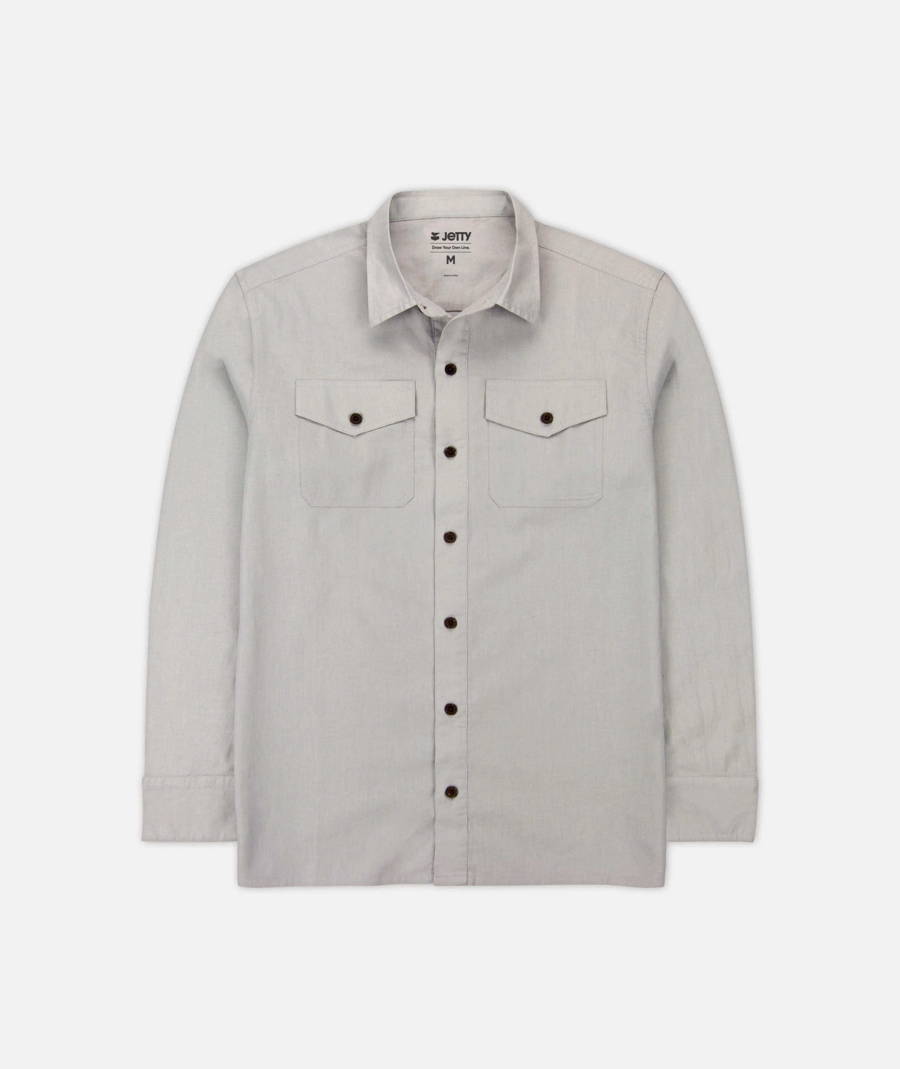 Noah Long Sleeve Shirt - Grey sold by JETTY