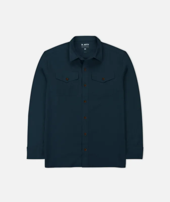 Noah Long Sleeve Shirt - Navy sold by JETTY