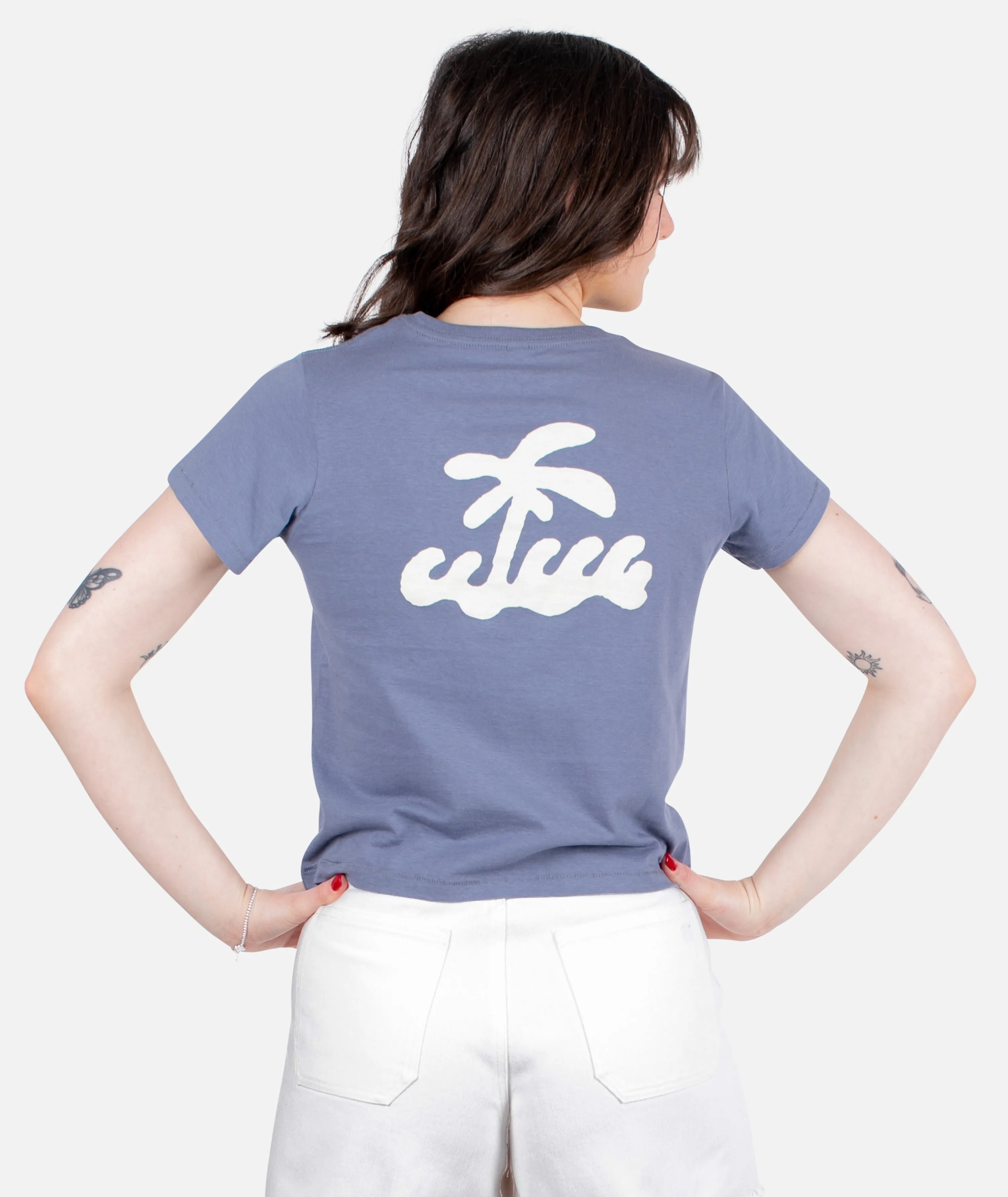 Droplet Tee - Blue sold by JETTY