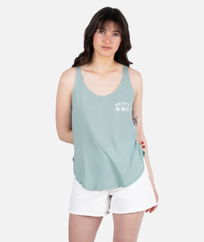 Flora Tank - Green sold by JETTY