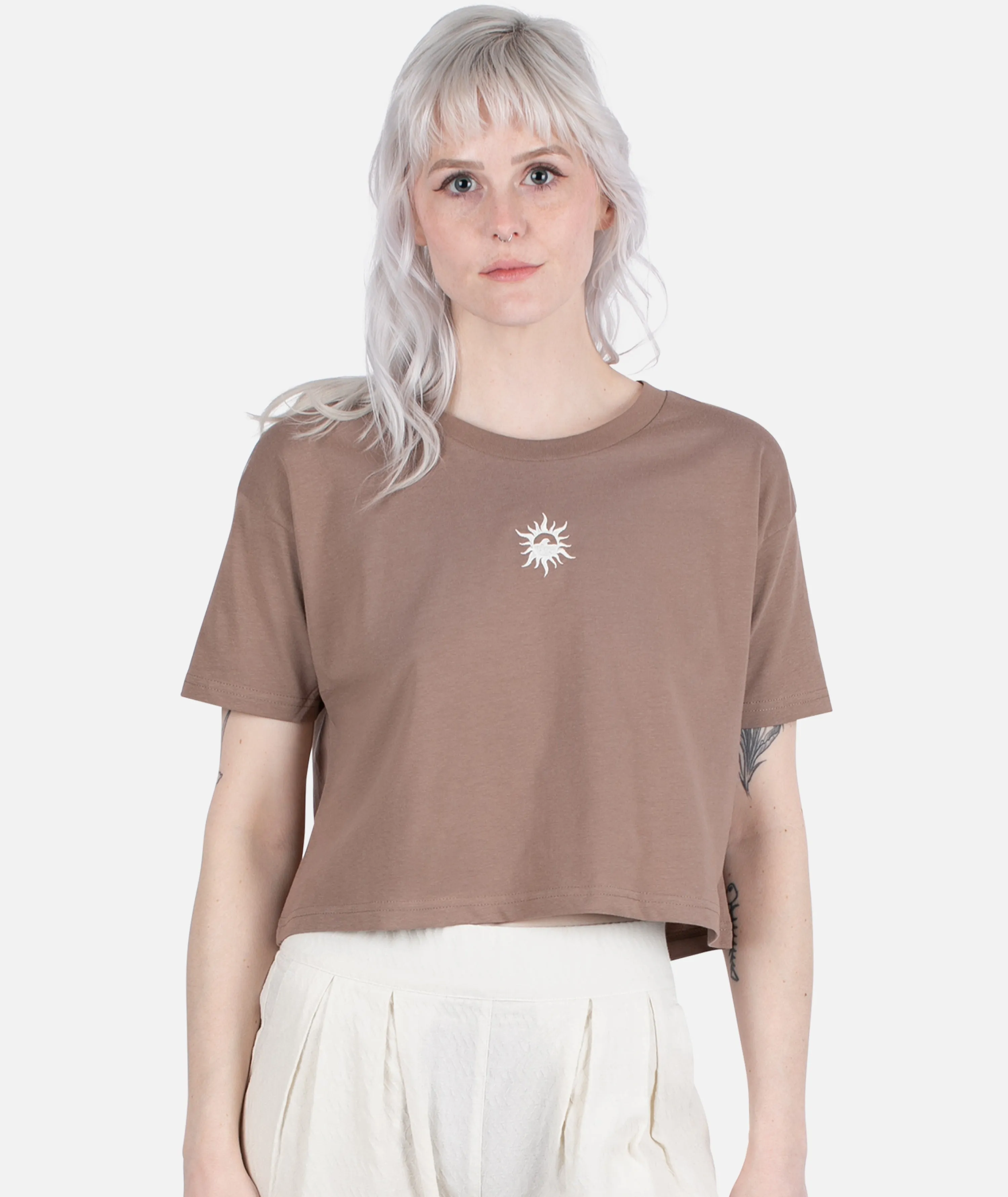 Lightwave Tee - Brown sold by JETTY