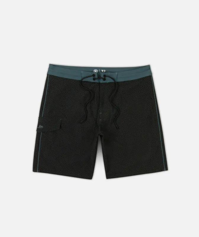 Holgate Boardshort - Black sold by JETTY