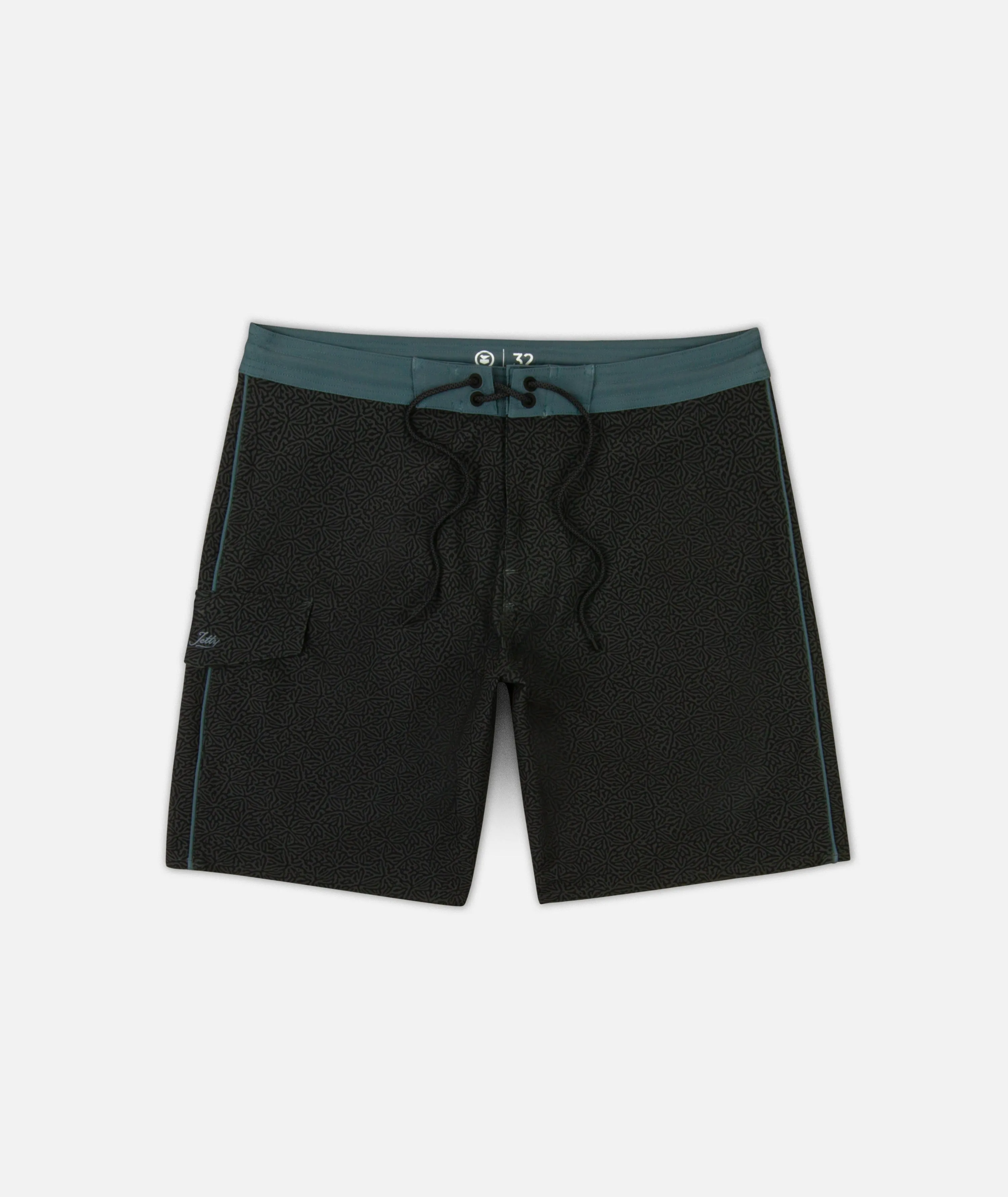 Holgate Boardshort - Black sold by JETTY