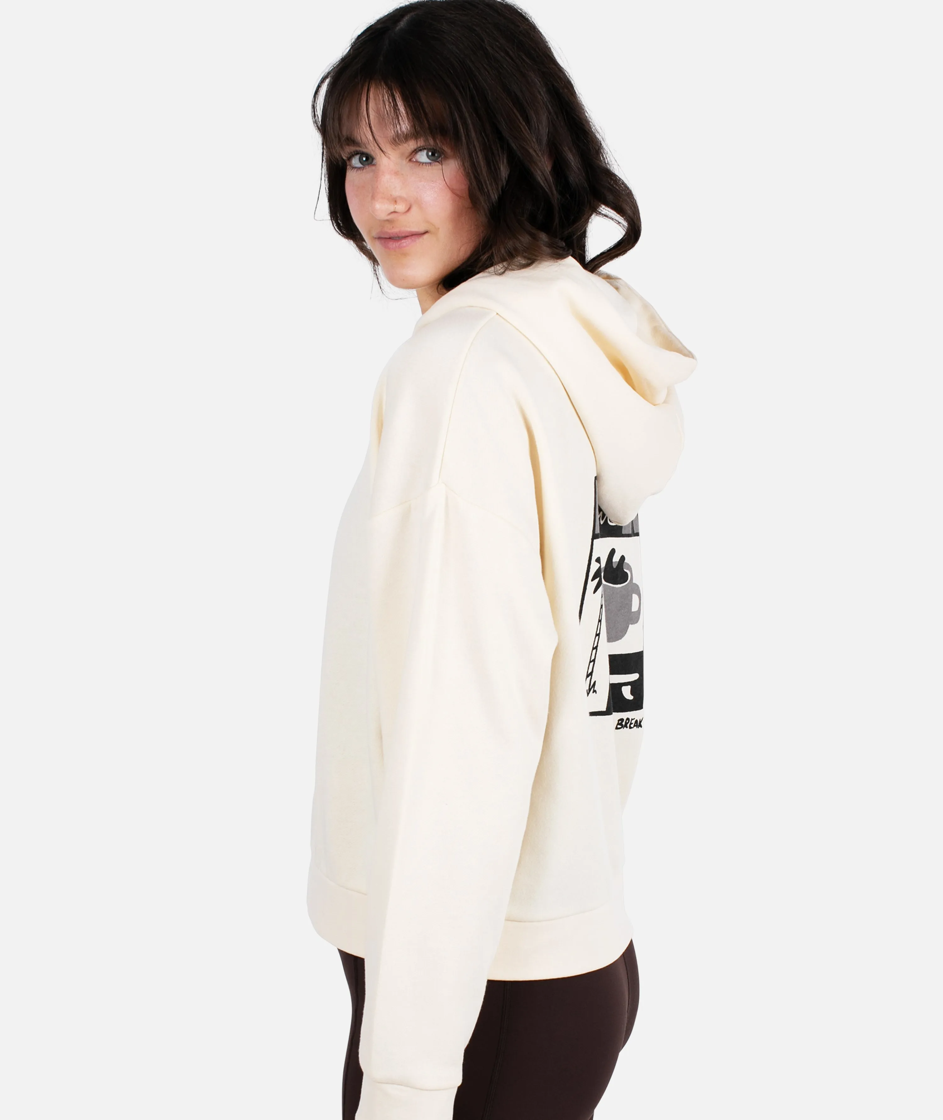 Coffee Break Hoodie - Bone sold by JETTY product image thumbnail 3