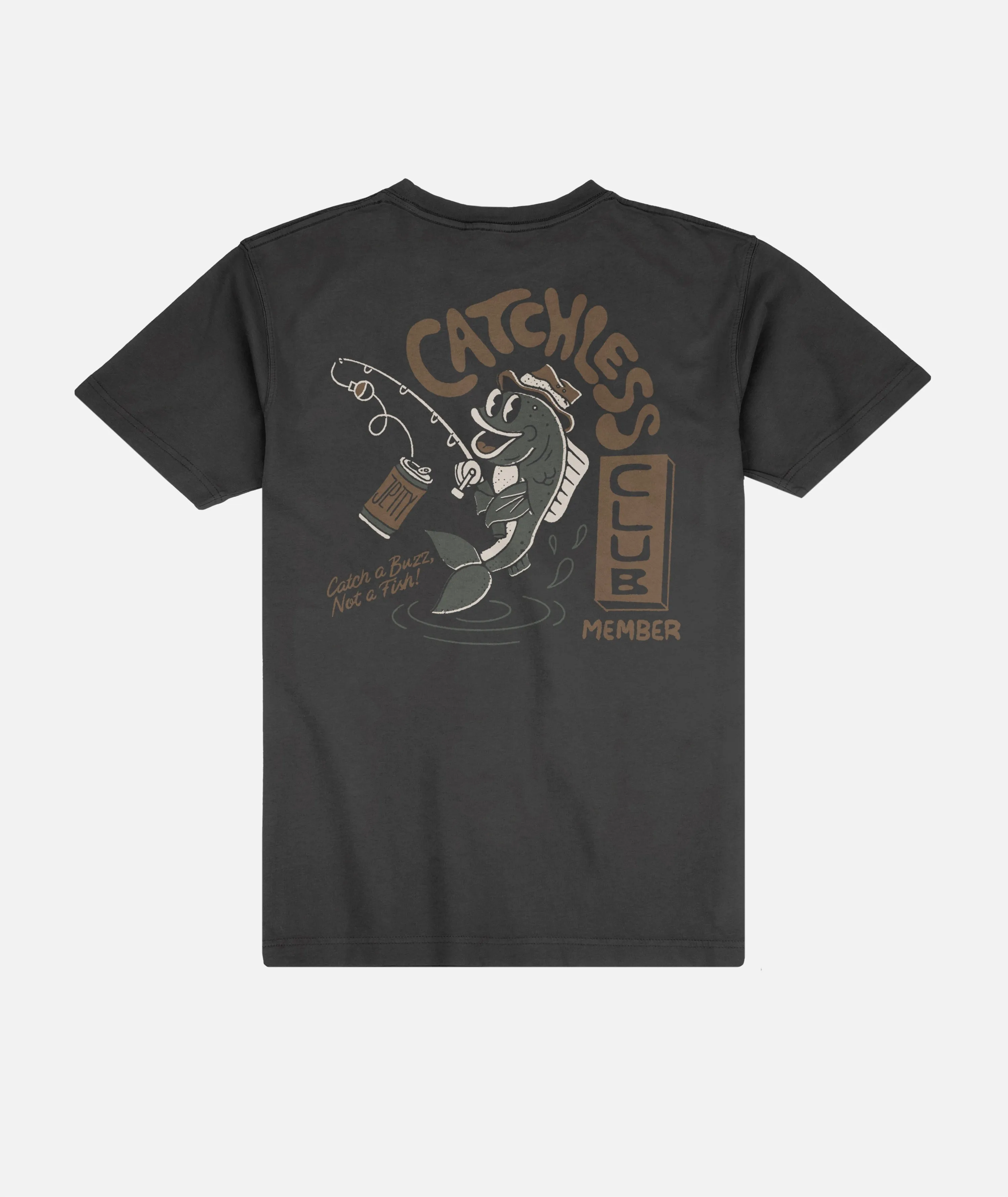 Catchless Club Tee - Black sold by JETTY