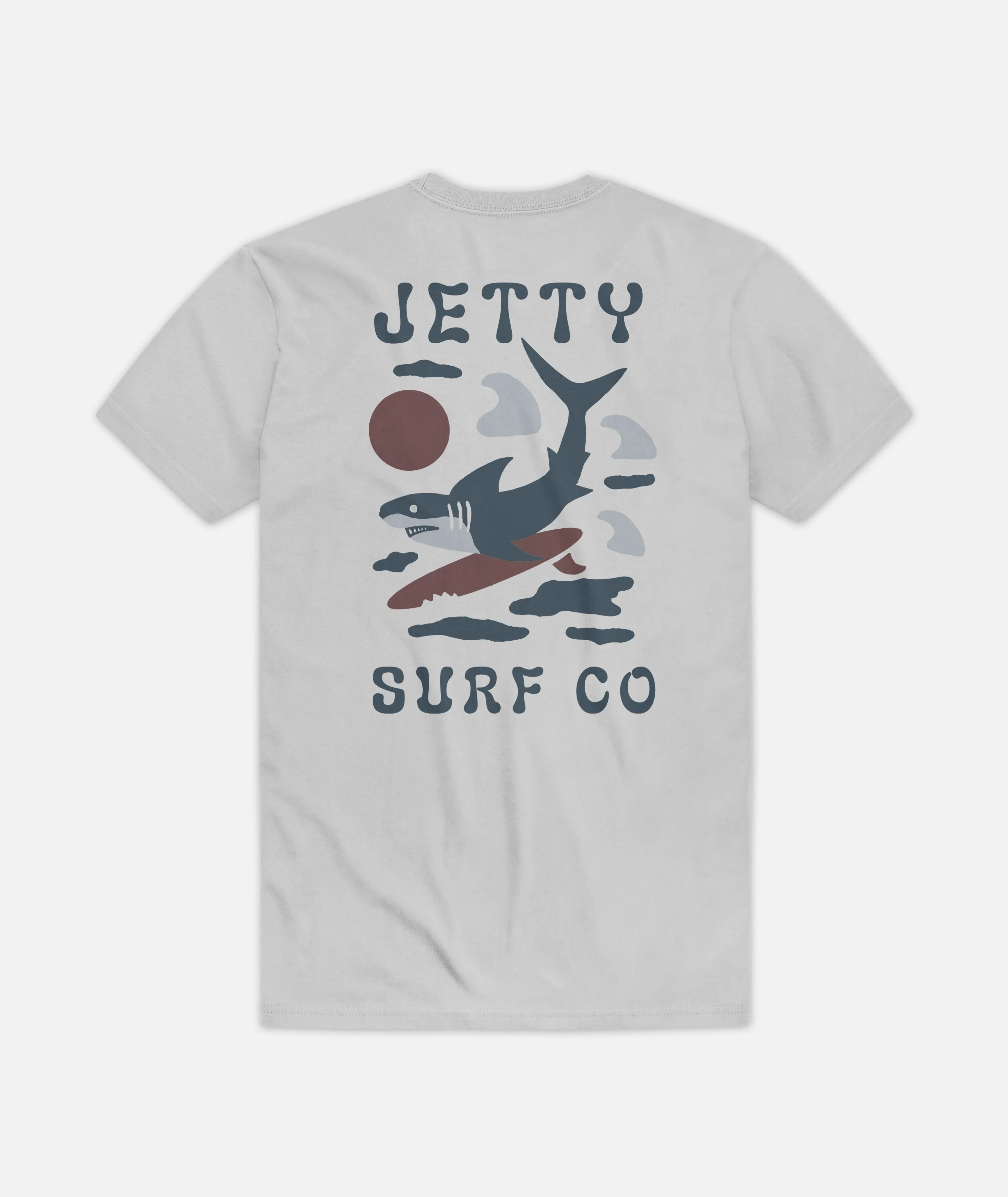 Boardbiter Tee - Silver sold by JETTY