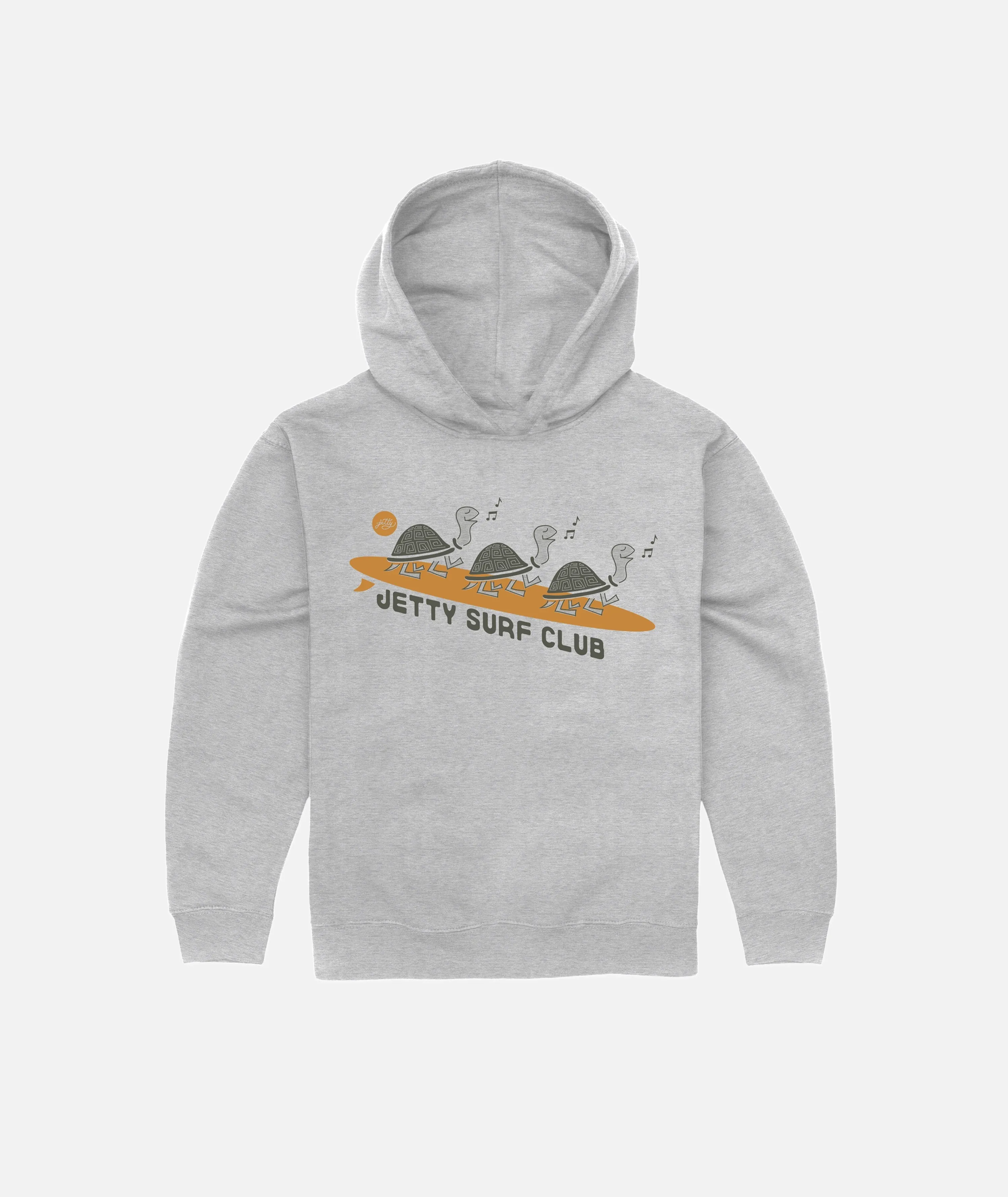 Turtle Surf Club Hoodie - Heather Grey sold by JETTY