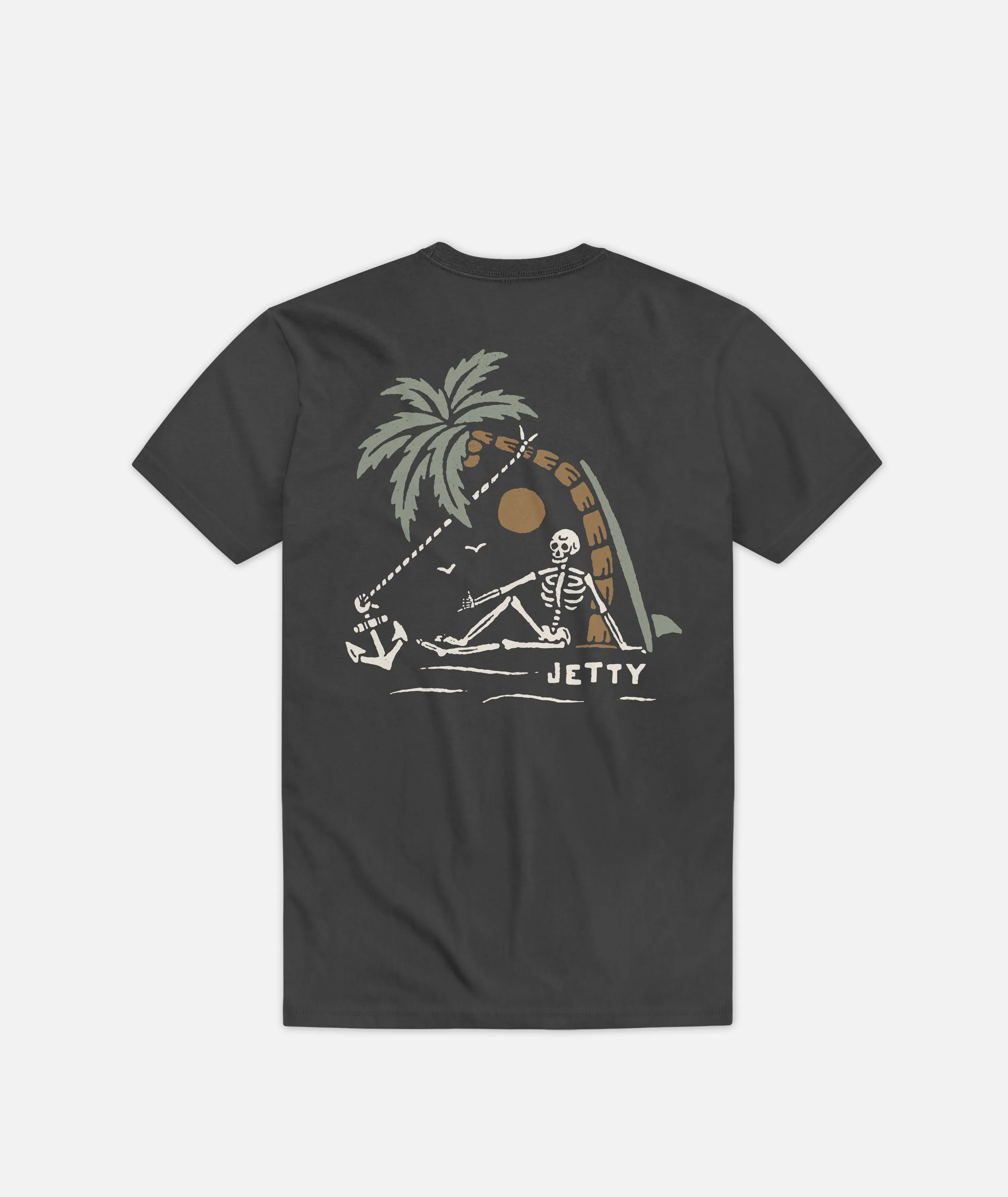 Grom No Man's Land Tee - Charcoal sold by JETTY