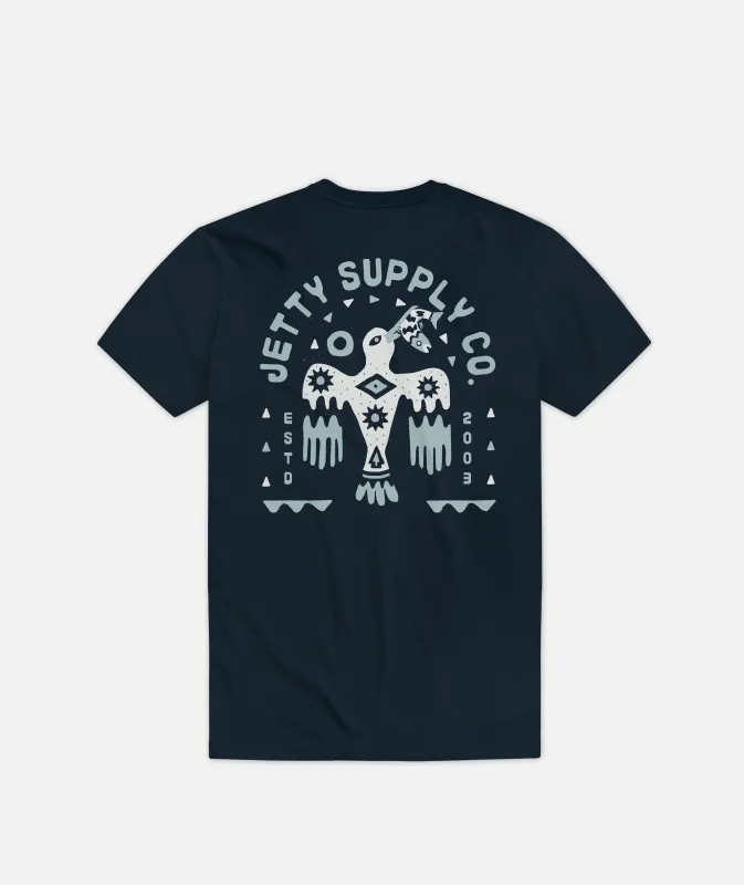 Grom Seabird Tee - Navy sold by JETTY