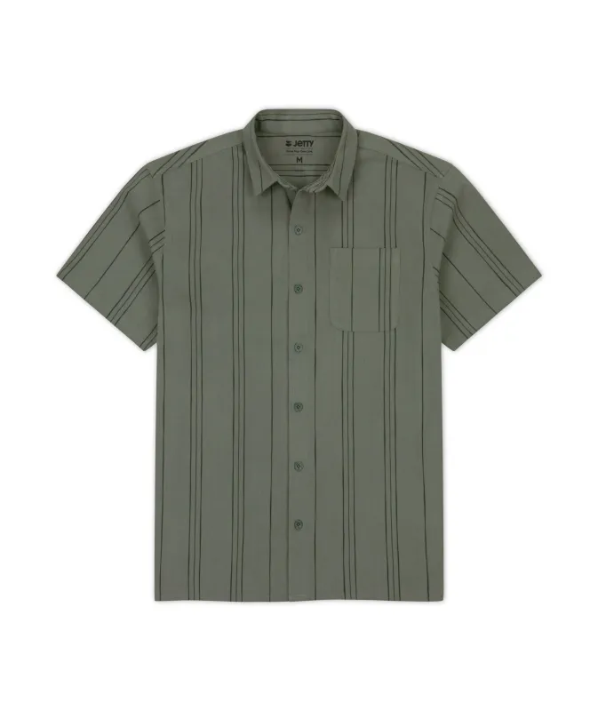 Breeze Striped Shirt - Agave sold by JETTY