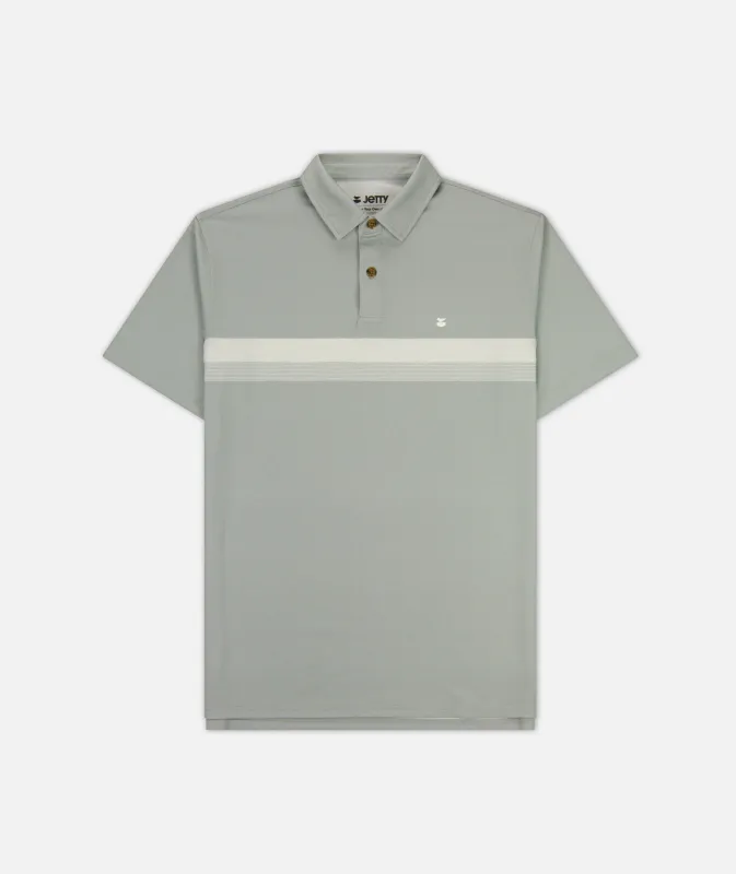 Bunker Polo Shirt - Light Grey sold by JETTY