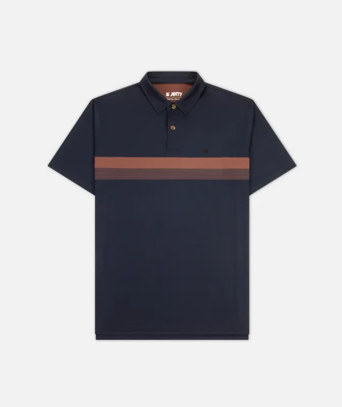 Bunker Polo Shirt - Navy sold by JETTY