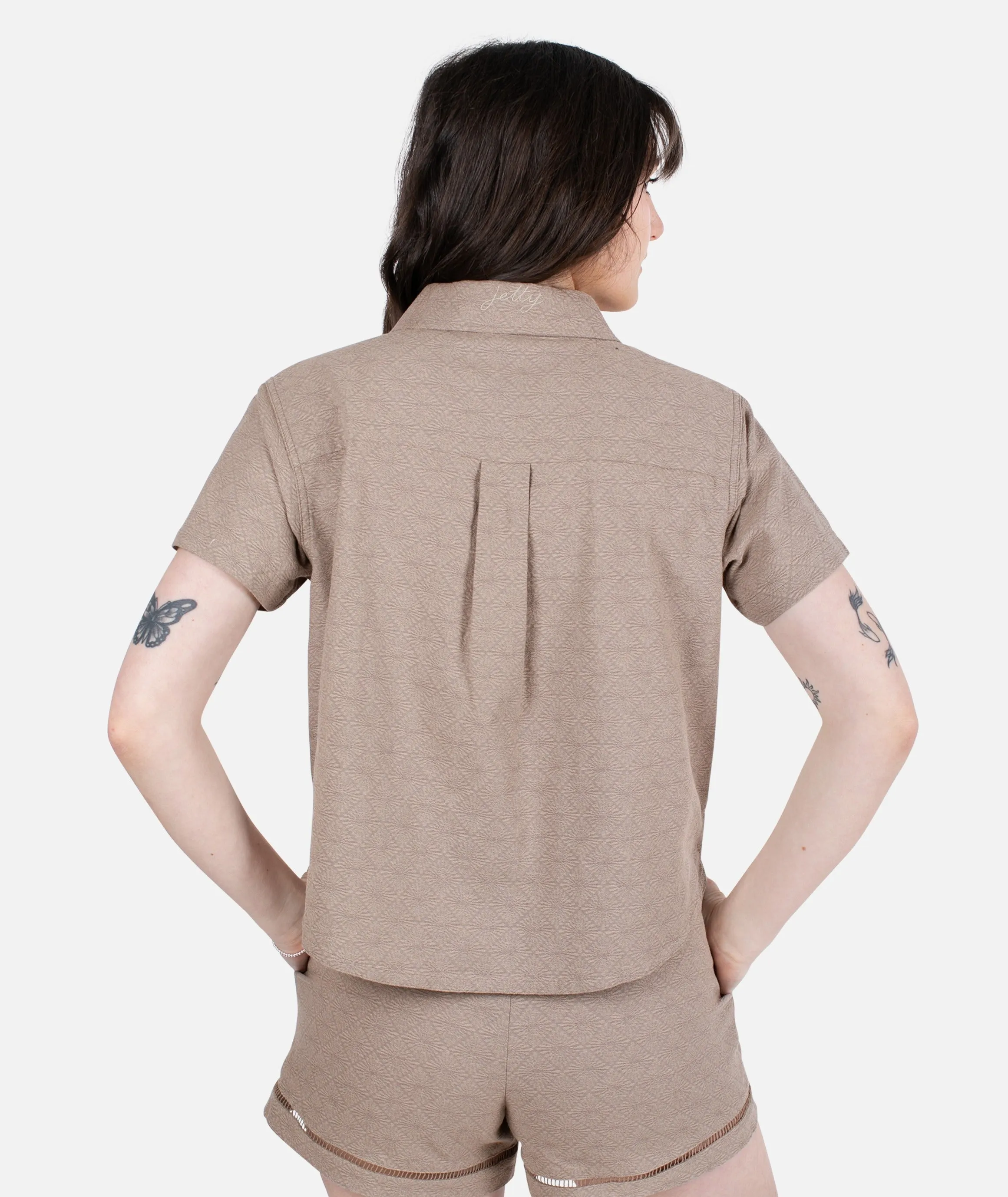 Cape Cod Jacquard Shirt - Brown sold by JETTY product image thumbnail 3