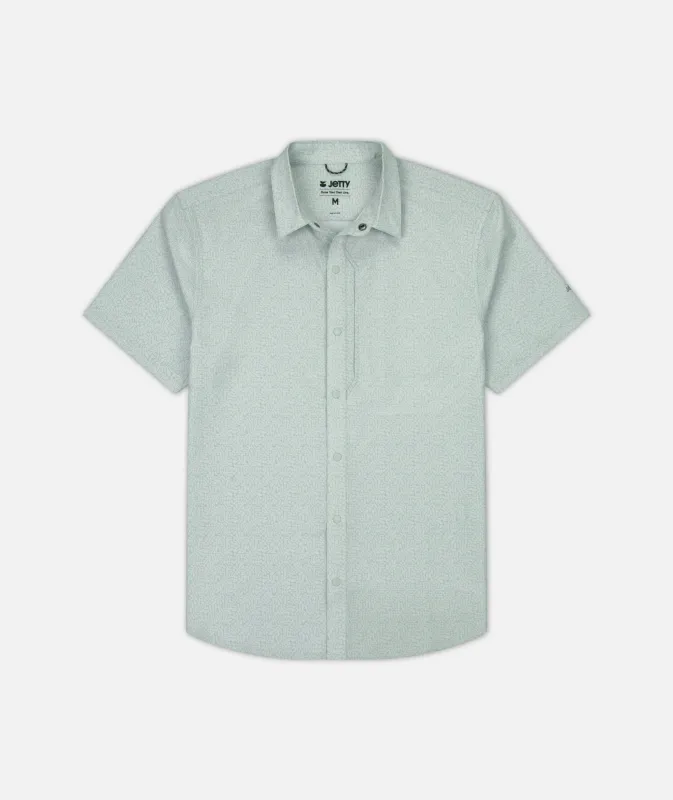 Sandspit Tech Shirt - Light Grey sold by JETTY