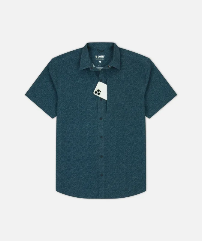 Sandspit Tech Shirt - Navy sold by JETTY