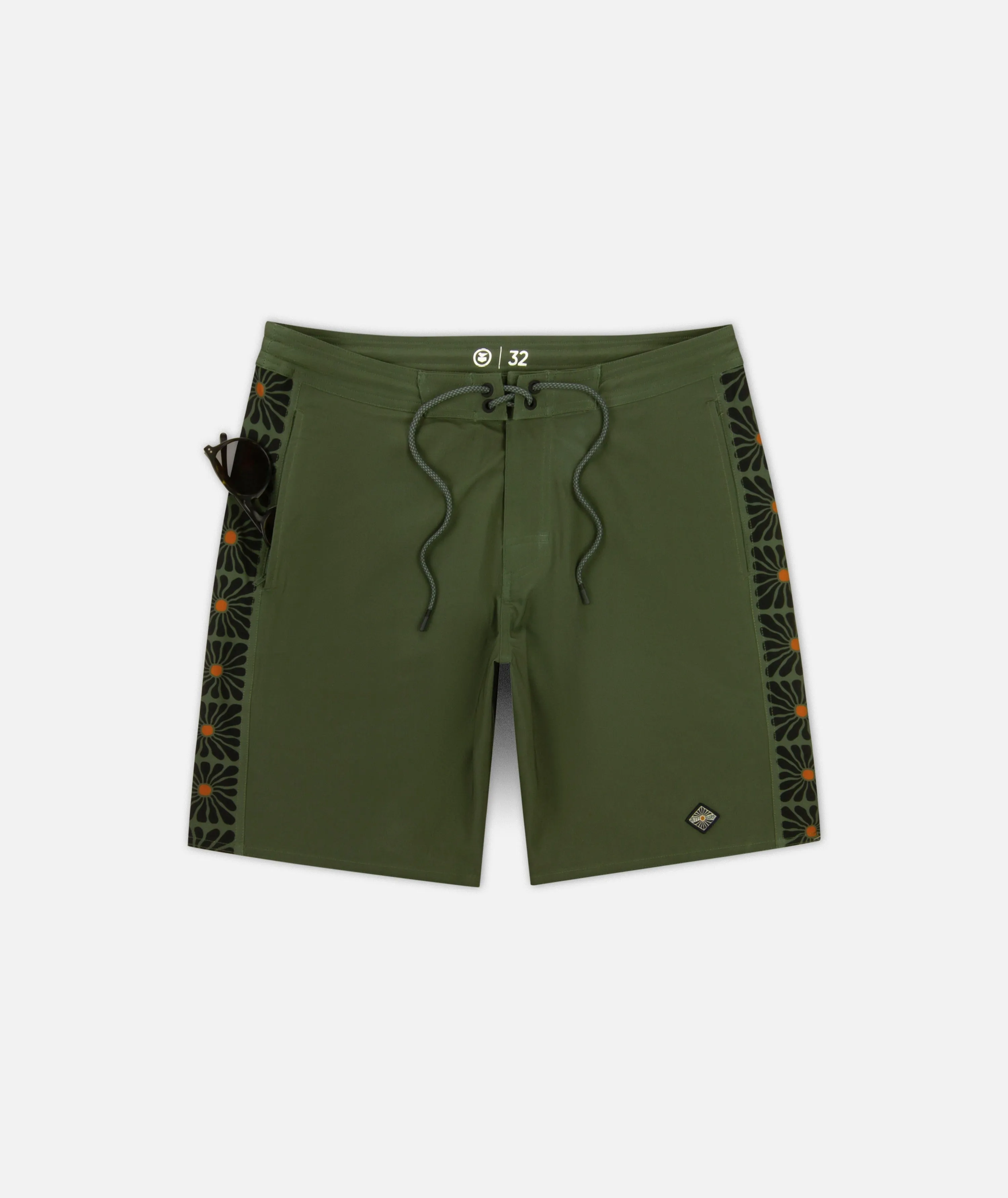 Hudson Boardshort - Olive sold by JETTY product image thumbnail 2
