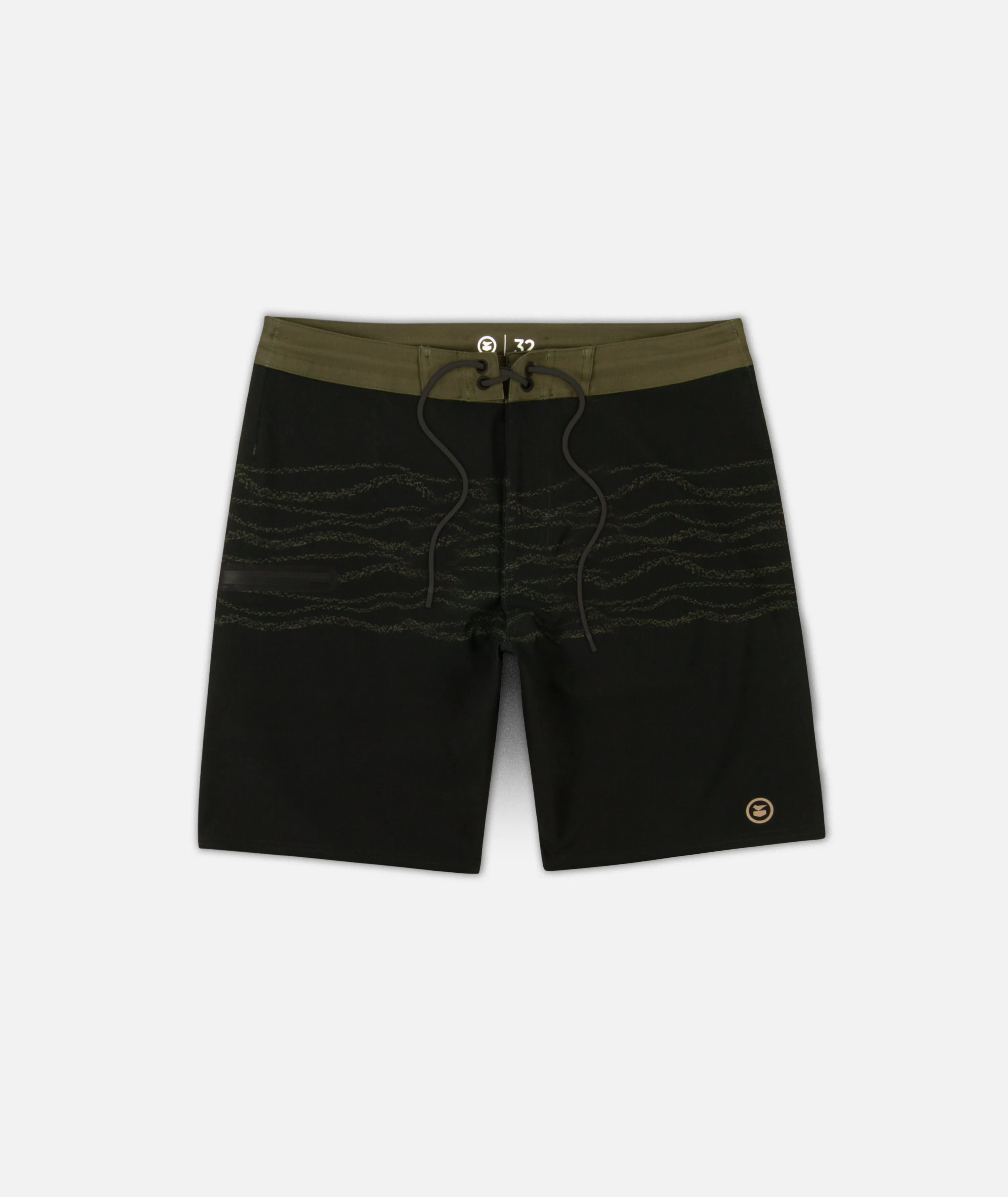 Holyoke Boardshort - Black sold by JETTY