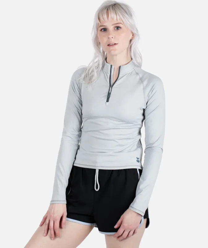 Montclair UV Quarter Zip - Blue sold by JETTY